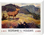 'Scotland for Holidays', LMS/LNER poster, 1923-1947. stretched canvas medium none Art Print - Science Museum Shop
