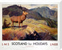 'Scotland for Holidays', LMS/LNER poster, 1923-1947. stretched canvas large none Art Print - Science Museum Shop