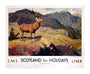 'Scotland for Holidays', LMS/LNER poster, 1923-1947. unstretched canvas extra large none Art Print - Science Museum Shop