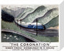 'The Coronation', LNER poster, 1937. stretched canvas small none Art Print - Science Museum Shop