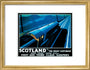 'Scotland by the Night Scotsman', LNER poster, 1932. art print small gold Art Print - Science Museum Shop