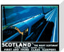 'Scotland by the Night Scotsman', LNER poster, 1932. stretched canvas small none Art Print - Science Museum Shop