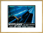 'Scotland by the Night Scotsman', LNER poster, 1932. art print extra large gold Art Print - Science Museum Shop