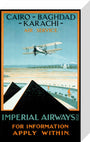 Imperial Airways travel poster, 1924. stretched canvas small none Art Print - Science Museum Shop