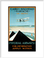 Imperial Airways travel poster, 1924. art print extra large white Art Print - Science Museum Shop