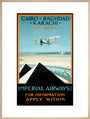 Imperial Airways travel poster, 1924. art print extra large natural Art Print - Science Museum Shop