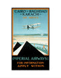 Imperial Airways travel poster, 1924. art print extra small none Art Print - Science Museum Shop