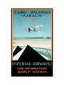 Imperial Airways travel poster, 1924. art print small none Art Print - Science Museum Shop
