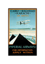 Imperial Airways travel poster, 1924. unstretched canvas small none Art Print - Science Museum Shop
