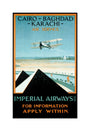 Imperial Airways travel poster, 1924. unstretched canvas medium none Art Print - Science Museum Shop