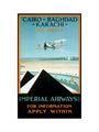 Imperial Airways travel poster, 1924. art print large none Art Print - Science Museum Shop