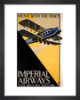 Imperial Airways travel poster, 1926. art print extra small black Art Print - Science Museum Shop