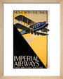 Imperial Airways travel poster, 1926. art print extra small natural Art Print - Science Museum Shop