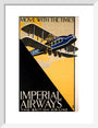 Imperial Airways travel poster, 1926. art print small white Art Print - Science Museum Shop