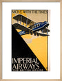 Imperial Airways travel poster, 1926. art print medium natural Art Print - Science Museum Shop