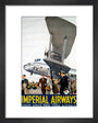 Imperial Airways poster, 1936. art print extra small black Art Print - Science Museum Shop