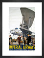 Imperial Airways poster, 1936. art print small black Art Print - Science Museum Shop