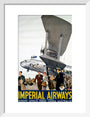 Imperial Airways poster, 1936. art print small white Art Print - Science Museum Shop
