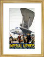 Imperial Airways poster, 1936. art print small gold Art Print - Science Museum Shop