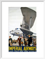 Imperial Airways poster, 1936. art print medium white Art Print - Science Museum Shop