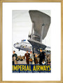 Imperial Airways poster, 1936. art print large gold Art Print - Science Museum Shop