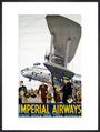 Imperial Airways poster, 1936. art print extra large black Art Print - Science Museum Shop