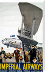 Imperial Airways poster, 1936. stretched canvas large none Art Print - Science Museum Shop