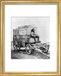 Photographic van, 1855. art print extra small gold Art Print - Science Museum Shop