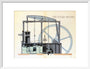 'The Steam Engine', Reynolds' Pictorial Atlas, 19th century. art print medium white Art Print - Science Museum Shop