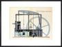 'The Steam Engine', Reynolds' Pictorial Atlas, 19th century. art print large black Art Print - Science Museum Shop