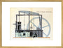 'The Steam Engine', Reynolds' Pictorial Atlas, 19th century. art print large gold Art Print - Science Museum Shop