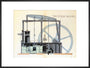 'The Steam Engine', Reynolds' Pictorial Atlas, 19th century. art print extra large black Art Print - Science Museum Shop