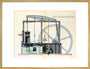 'The Steam Engine', Reynolds' Pictorial Atlas, 19th century. art print extra large gold Art Print - Science Museum Shop