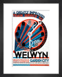 'Welwyn Garden City', railway poster, c 1930s. art print extra small black Art Print - Science Museum Shop
