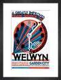 'Welwyn Garden City', railway poster, c 1930s. art print small black Art Print - Science Museum Shop
