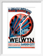 'Welwyn Garden City', railway poster, c 1930s. art print small white Art Print - Science Museum Shop