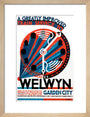 'Welwyn Garden City', railway poster, c 1930s. art print small natural Art Print - Science Museum Shop