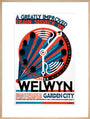 'Welwyn Garden City', railway poster, c 1930s. art print extra large natural Art Print - Science Museum Shop