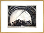 'Post Office Underground Mail Train: London', GPO poster, c 1950s. art print extra large gold Art Print - Science Museum Shop