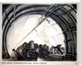 'Post Office Underground Mail Train: London', GPO poster, c 1950s. stretched canvas extra large none Art Print - Science Museum Shop