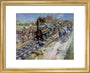 'The Opening of the Stockton & Darlington Railway', 1825. art print extra small gold Art Print - Science Museum Shop