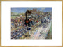 'The Opening of the Stockton & Darlington Railway', 1825. art print extra large gold Art Print - Science Museum Shop