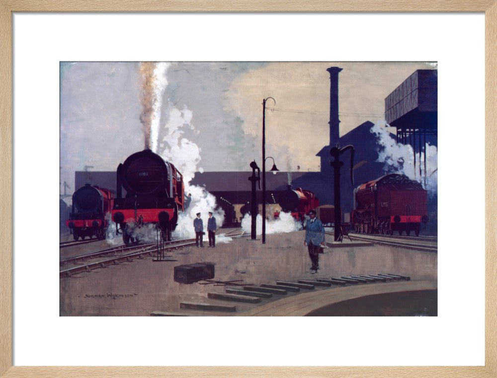 'Ready for the Road', original artwork for LMS poster, c 1930. art print medium natural Art Print - Science Museum Shop