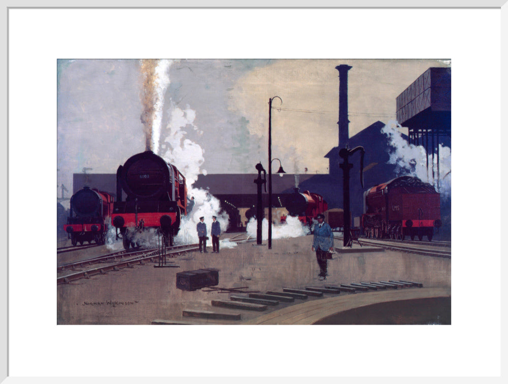 'Ready for the Road', original artwork for LMS poster, c 1930. art print extra large white Art Print - Science Museum Shop