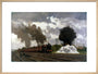 The London Midland Scottish express train being bombed, October 1940. art print large natural Art Print - Science Museum Shop