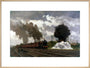 The London Midland Scottish express train being bombed, October 1940. art print extra large natural Art Print - Science Museum Shop