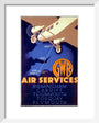 'GWR Air Services', GWR poster, 1933. art print extra small white Art Print - Science Museum Shop