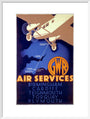'GWR Air Services', GWR poster, 1933. art print large white Art Print - Science Museum Shop