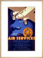 'GWR Air Services', GWR poster, 1933. art print large natural Art Print - Science Museum Shop