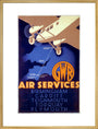 'GWR Air Services', GWR poster, 1933. art print extra large gold Art Print - Science Museum Shop